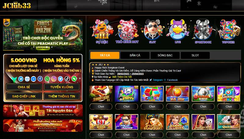 Betcom cung cấp rất nhiều trò chơi máy đánh bạc đa dạng - Betcom
